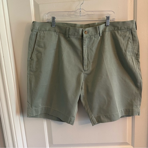 Polo‎ Ralph Lauren Green Flat Front Casual Shorts - Picture 1 of 7